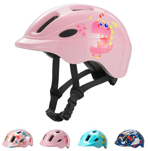 Favoto Uk-ft001781 Casque Velo Fille, Rose, Small: 48-52cm / 18.9''-20.5''