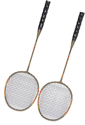 BTOSEP Racchette da badminton durevoli che assorbono l'energia che migliora la sensazione di colpire per il divertimento della famiglia