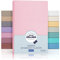Julius Zöllner Jersey Spannbettlaken für Baby- & Kinderbett, 100% Jersey-Baumwolle, OEKO-TEX Standard 100 zertifiziert, Größe: 60x120cm / 70x140cm, 2er Pack, rosa