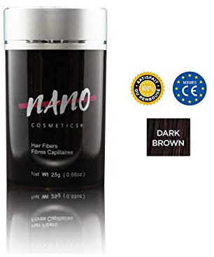 Poudre Densifiante Kératine pour Cheveux & Barbe | NANO COSMETICS® Keratin Hair Fibers 25g | ANTI CALVITIE & ALOPÉCIE | 100% Naturel | Hommes & Femmes