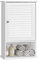 COSTWAY Hängeschrank Bad, Badezimmerschrank mit verstellbarem Einlegeboden, Wandschrank 42 x 16,5 x 70cm, Badschrank hängend, Schrank für Badezimmer, Küche (weiß)