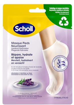 SCHOLL Masque Pieds Relaxant et Hydratant huile de lavande