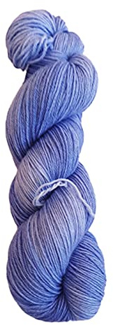 Sockenwolle Bamboo Superfine handgefärbt - blau - auf 60% Schurwolle / 25% Bambus aus Viscose / 15% Polyamid (Australische Schurwolle 22 Mikron, mulesingfrei)100 g / 400 m