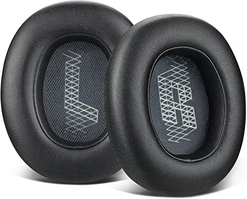 SOULWIT Mousse Coussin Coussinets pour JBL E65 (E65BTNC)/Live 650 (650NC 650BTNC)/Duet NC Casque Circum-aural, Coussinets d'oreille avec Cuir Plus Doux