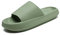 Waysoland Cozyslides Original Damen Herren,Wolkenschuhe Damen Airfoot Wolken Rutschfest Schnell Trocknend Offene Zehe Superweiche Bequeme Dicke Sohle Sommer Garten Badelatschen(Grün,40/41 EU)