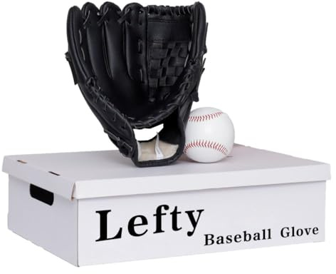 Urby Gant T-Ball pour gaucher, 29,2 cm, noir, jeune, champ intérieur, doublure en cuir, modèle 2024