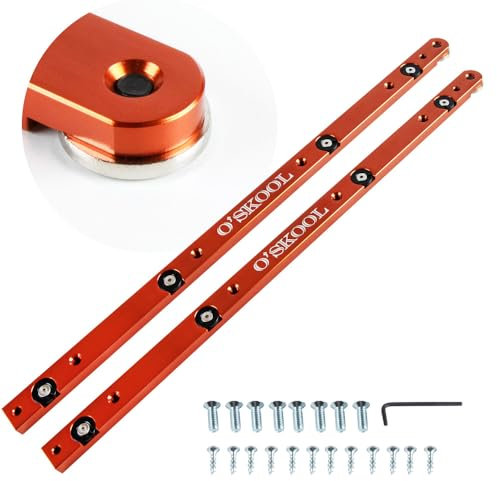 O'SKOOL Miter Slot Runner Slider Bars for Table Saw Miter Bar, Crosscut Sled, 430mm,2 Pack