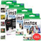 Clikoze Lot de 40 films instantanés pour appareil photo Fujifilm Instax Wide - Album photo carré à suspendre au mur et carte de conseils pour la photographie instantanée