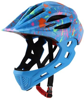LOVIVER Fahrradhelm für Kinder, Fahrradhelm, tragbarer Integralhelm, Fahrradhelm für Skateboarding im Freien, Sport, Rollschuhlaufen, Blau