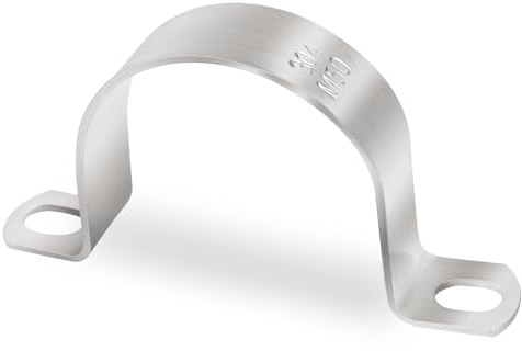 8 Pezzi Morsetti per Tubi,Jyeelen Ø 60 mm Collari Per Tubi acciaio inox 304 U Fascetta Stringitubo per fissare condutture, cavi, gasdotti e tubi di drenaggio