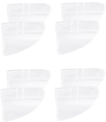 Veemoon 4paare Schutzbrille Seiten Mit Brillen-seitenschutz Aus Tpu-material Flexibler Schutz Für Brillenflügel Beidseitig Anbringbar Kompakt Und Leicht