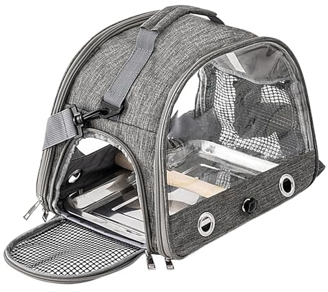 Sac de voyage pour oiseaux portable - cage respirante pour perroquets, petits oiseaux | Caisse de transport pour animaux de compagnie légère pour visite vétérinaire, extérieure