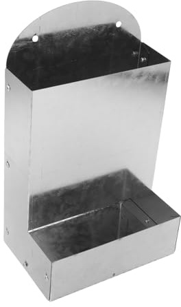 BESPORTBLE Automatic Metal Chicken Oyster Shell Feeder Heavy Duty Poultry Grit Holder for Backyard Small Farm with Nutrient-rich Dispensing and Sturdy Feed Container