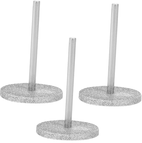 minkissy 3pcs Flat Nail Drill Bit Sanding Disc Set for Nail Drill Electric Pedicure Cuticle Grinding Head Suitable for Professional Manicure and