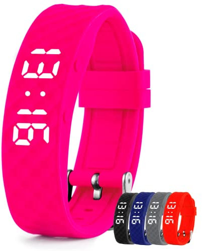 TabTime Vibrationswecker Armband, Vibrationsalarm Erinnerung Uhr - mit bis zu 10 Täglichen Alarmen, Trinkerinnerung Alarm Medikamenten Wecker für Kinder und Erwachsene​
