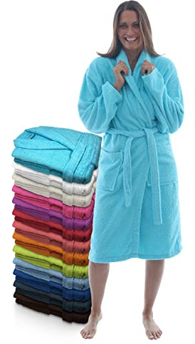 LEBENGOOD Peignoir Femme et Homme Unisexe 100% Coton OEKOTEX pour Douche