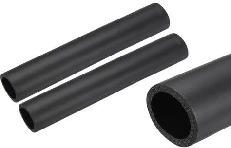 QUARKZMAN 2 stycken 25 cm 25 cm rörisolering 30 mm ID 40 mm OD skumslang för handtagsstöd, svart