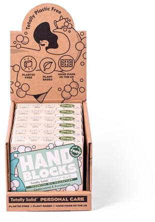 Hand Blocks: Cedarwrood & Eucalyptus (6 Pack) - Cold Processed Natural Soap Bars - Plastic, Palm, SLS, SLES & Paraben Free