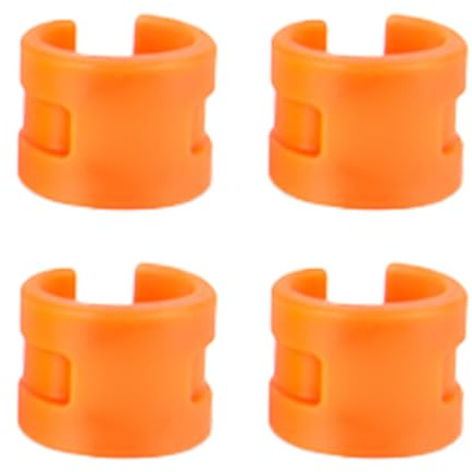 Lot de 4 protections de base de chaîne de vélo - Film de protection en caoutchouc - Anneaux de protection de chaîne autocollants
