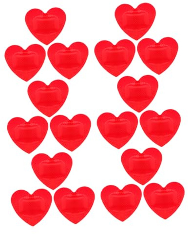 OHPHCALL 20pcs Heart Shaped Patches Breathable Decorative Bandages for Boys and Girls Valentine Care Kit