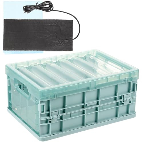 Healifty Boîte D'incubation Réutilisable pour Perroquets, Incubateur en Plastique Petit Format avec Coussin Chauffant USB, Couveuse à Oiseaux pour Élevage Manuel et Maintien Température,
