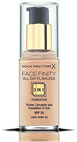 Max Factor Facefinity 3-In-1 All Day Flawless Foundation, SPF 2, Light Ivory 4, 3 ml