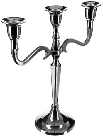 Atmosphera Créateur d'intérieur - Chandelier 3 Têtes en Métal Lumos 27cm Argent