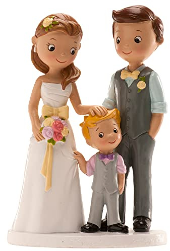 Dekora - Decoracion Boda | Figuras Novios para Tarta de Boda - Niño