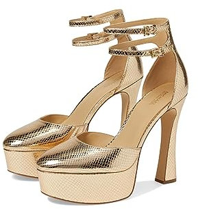 Michael Kors Martina Knöchelriemen, pale gold, 39 EU