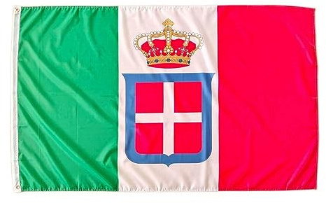 Pandiui23 Bandiera del Regno Italia 1861-1946, bandiera colori Regno Italia, 150 x 90 cm