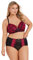 Yours Curve & Black Lace Strap Detail Plunge Bra - Women's - Plus Size Curve