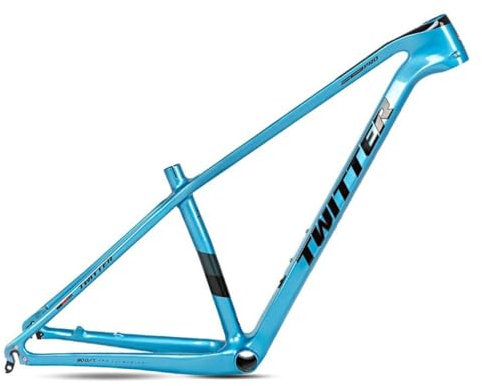 QAZXDRFG Telaio per Mountain Bike in Carbonio 27,5er 29er Telaio MTB Hardtail 15''/17''/19'' Telaio Leggero con Freno a Disco QR 135MM Instradamento Interno (Colore: Blu, Dimensioni: 17'')