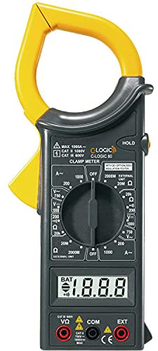 C-LOGIC 80 Pinza Amperimétrica Digital Tensión AC 750V DC 1000V Corriente AC 1000A Resistencia Aislamiento 2000MΩ 2000 Cuentas Apertura mordaza 50mm.