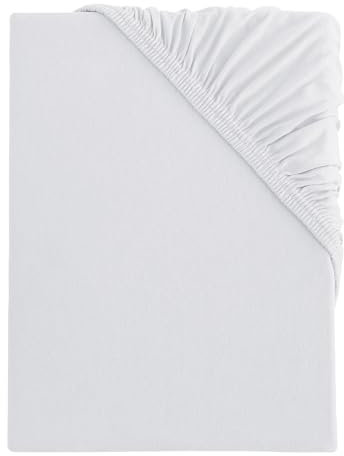 s.Oliver Spannbettlaken 90x200-100x200 cm- 100% Baumwolle, Matratzenhöhe bis 25 cm, besonders weich & angenehm, Spannbetttuch weiß