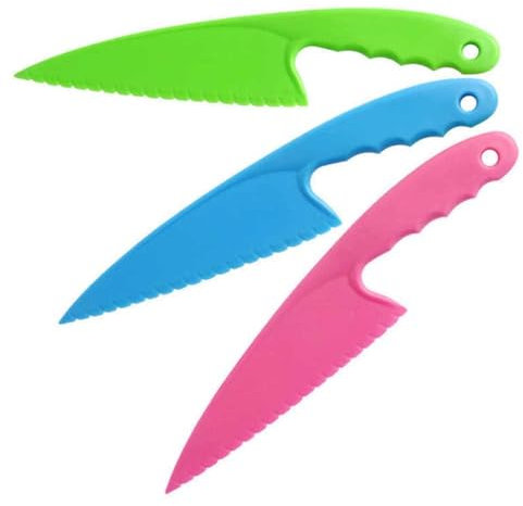 Plastic Serrated Cake Knife Salad Lettuce Knife Bread Pie Pastry Cutter Server Leveller Kitchen Baking (1)