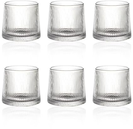 Longing Home Bicchieri rotanti, 6 pezzi, 150 ml, base emisferica, per bere bourbon, scotch, cocktail, cognac, rum