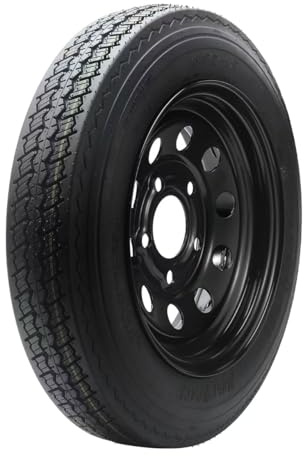 One Tires Rim 4.80-12 4PR ON 12X4 5-4.5 Black MOD