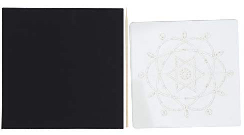 27pcs Scratch Painting Set | Art de mandala coloré pour les jeunes/décoration murale/Maison actuelle | 16 modèles + 10 papiers à gratter + bâton de bambou | Kit d'artisanat de