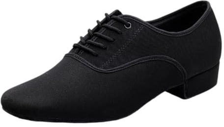 Yummsion Chaussures Danse Homme Standard Latin,Chaussures Danse Talon Bas Homme,Chaussures Danse Salon Classiques Homme,Danse RéGulièRe,Convient à DifféRentes Danses