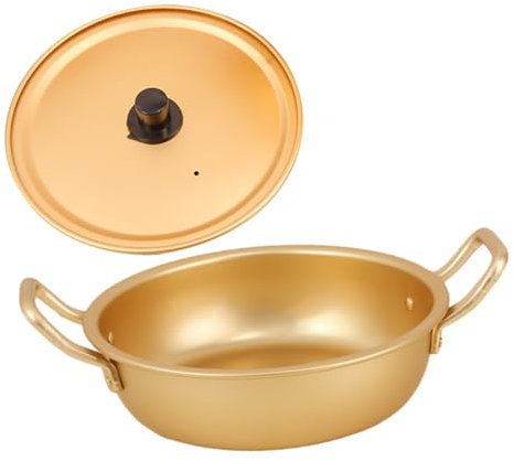 Warmhm Pentola in Alluminio Per Stufati e Zuppe Pentola Pratica Per Uso Domestico Di Uso Quotidiano Coperchio Facile Da Pulire