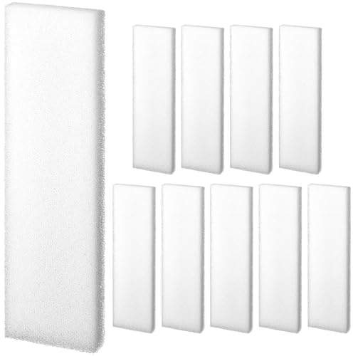 Nosiny 10 Pcs Filter Foam Pad Compatible with Fluval U4 Underwater Sponge Replacement Aquarium Underwater Filter Accessories Compatible for Aquarium, Fish Tank