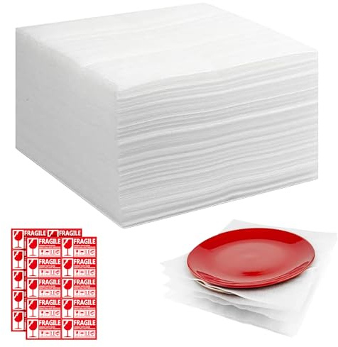 50 PCS Demenagement Feuilles Mousse, Papier Bulle Déménagement, Emballage en Mousse 30 x 30 cm, Sacs d'emballage en Coton Perlé Pour Protéger Les Verres, Assiettes, Bouteilles de Vin