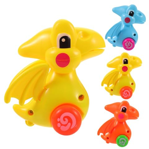 SUPVOX 4pièces Voiture Dinosaure Décorative Jouet Dragon à Remonter pour Garçon Fille Modèle Réduit De Voiture pour Fête