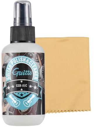 Aumotop Guitar Cleaning Kit, Efficient Polishing for Acoustic/Classical/Electric Guitar Maintenance with Cleaning Cloth, Capacity 120 Ml