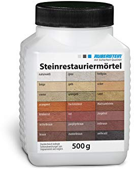 Ruberstein® Ruberstein Steinrestauriermörtel für Natur- und Kunststein 0,5 kg (hellgrau)