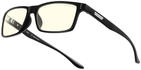 Gunnar Gaming and Computer Eyewear - Vertex, Frame Colour: Onyx, Clear Tint (98% Blue Light Protection & 100% UV Light) - Blue Light Blocking Glasses - Patented lens - Reduce eye strain & dryness