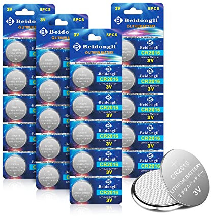 CR2016, batteria a bottone al litio da 3 V, CR 2016, 20 pezzi