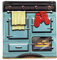 stylebox Blechdose in Retro-Stil Backofen blau, Keksdose, Aufbewahrung, ca. 18x10x22 cm Volumen: 2500 ml