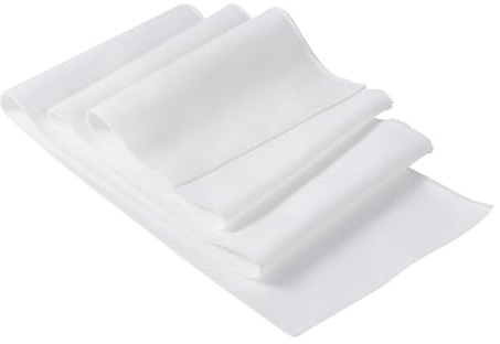 BENECREAT Tejido acanalado, 100 x 15 cm, tejido de punto elástico blanco, material de punto elástico para cintura, banda para el cuello, puños, extensión de chaqueta, accesorios de ropa