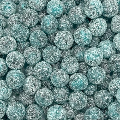 MyCandyShop Mega Sour Sweets 250g - Raspberry - World's Sourest Sweets -Intense Coating, British Made Boiled Sour Candy- Great For Extreme Challenges